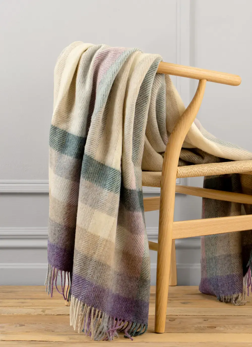 Woodale Heather Highland Wool Throw
